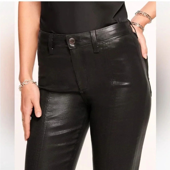 Ramy Brook black coated bootcut flare Matilda jeans - Picture 5 of 14